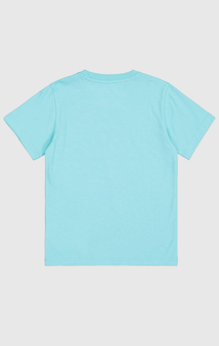 Camiseta de algodón con logotipo grande para niño