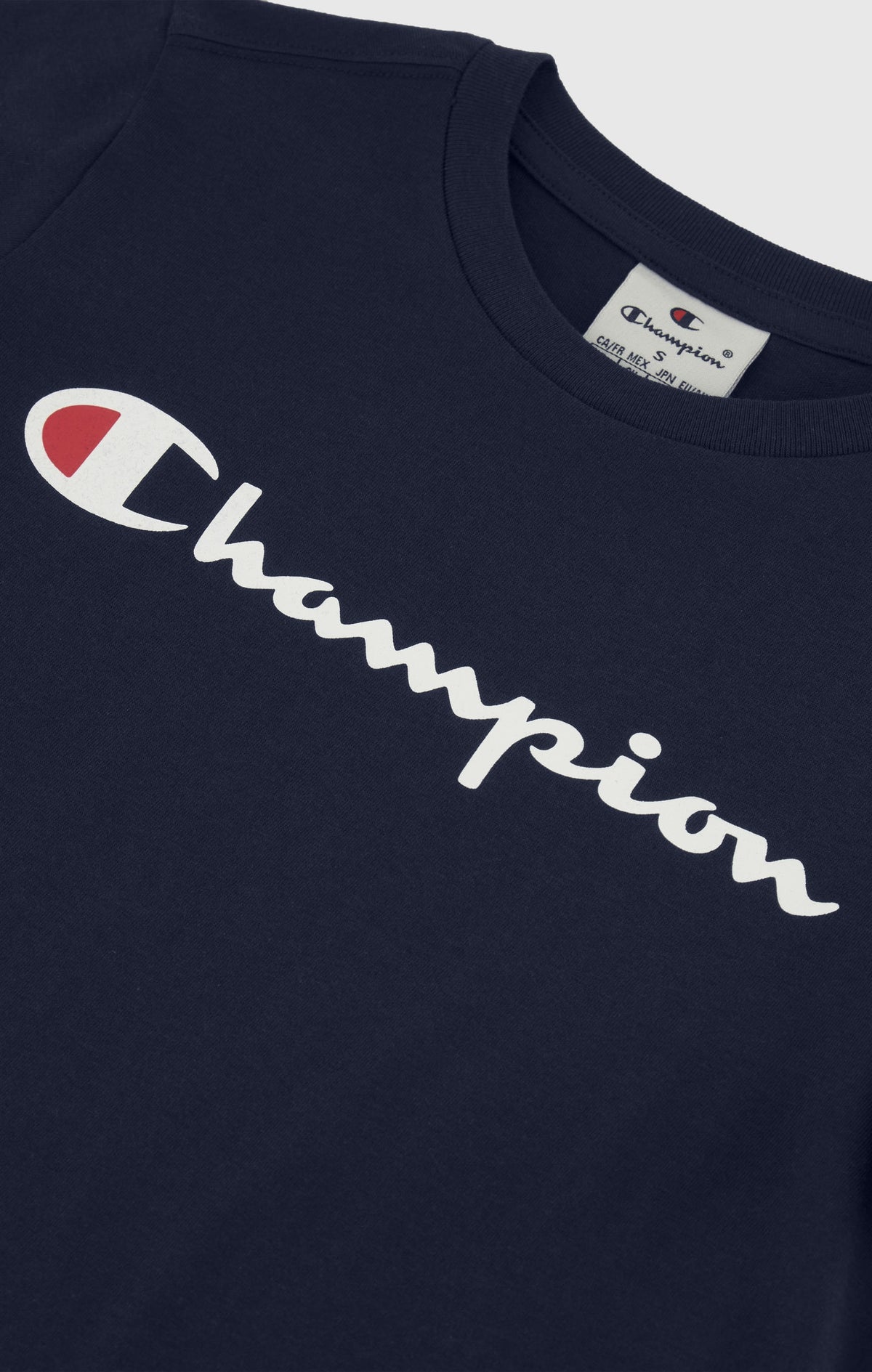 Camiseta de algodón con logotipo grande para niño