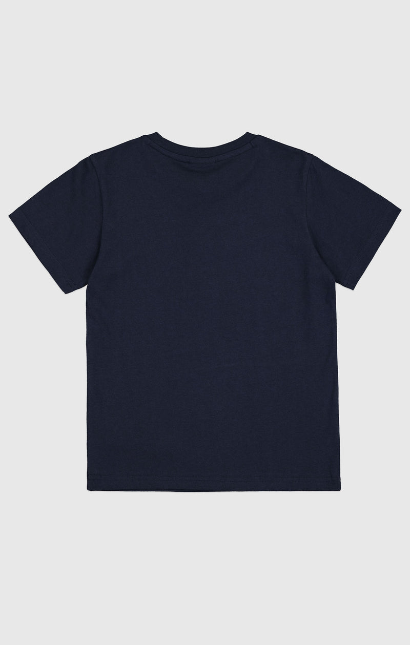 T-shirt in cotone con logo grande da bambino