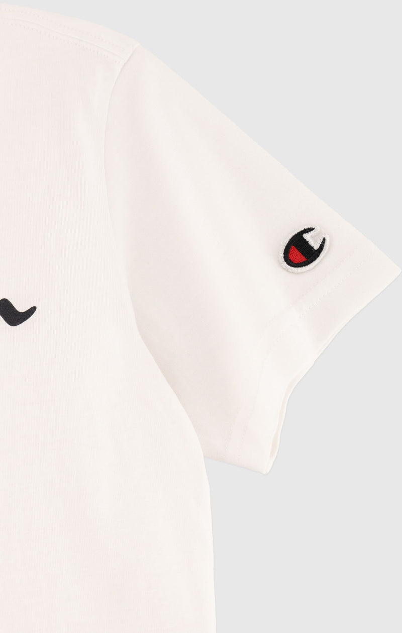 Camiseta de algodón con logotipo grande para niño