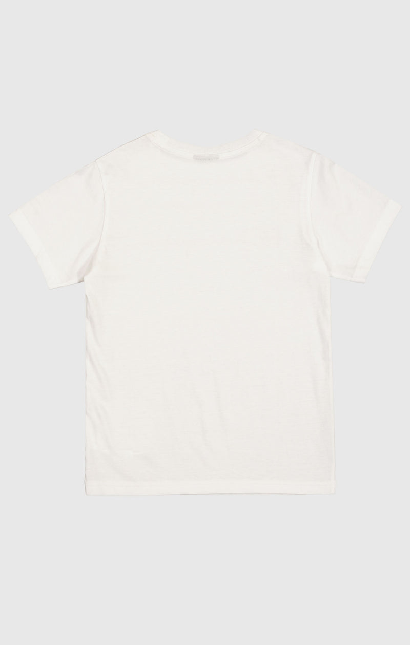 Camiseta de algodón con logotipo grande para niño