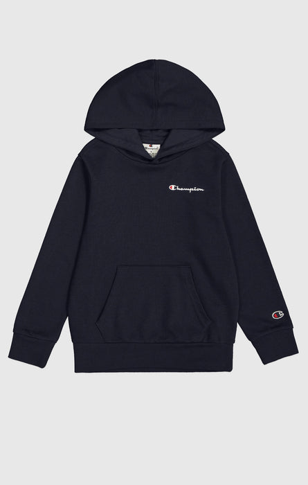 Boy's Light Hooded Sweatshirt with Small Embroidered Logo Icons