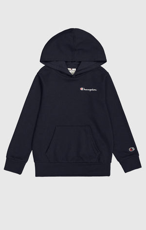 Boy's Light Hooded Sweatshirt with Small Embroidered Logo Icons