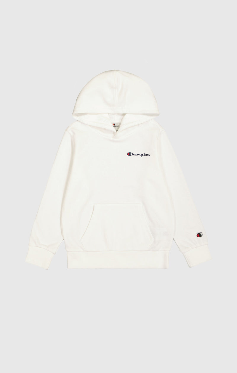 Boy's Light Hooded Sweatshirt with Small Embroidered Logo Icons
