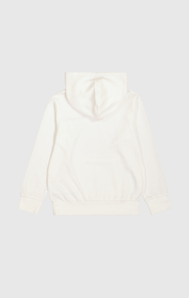 Boy's Light Hooded Sweatshirt with Small Embroidered Logo Icons