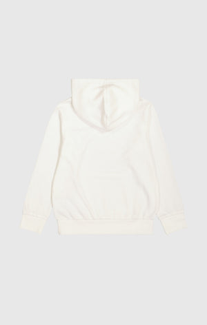 Boy's Light Hooded Sweatshirt with Small Embroidered Logo Icons