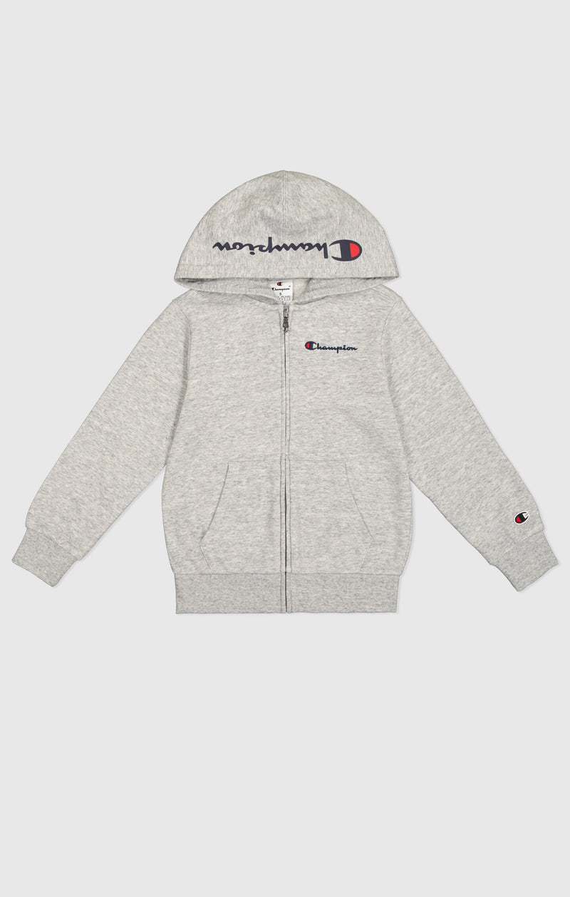 Boys' Ultra-Lightweight Icons Full-Zip Hoodie Light Grey icons