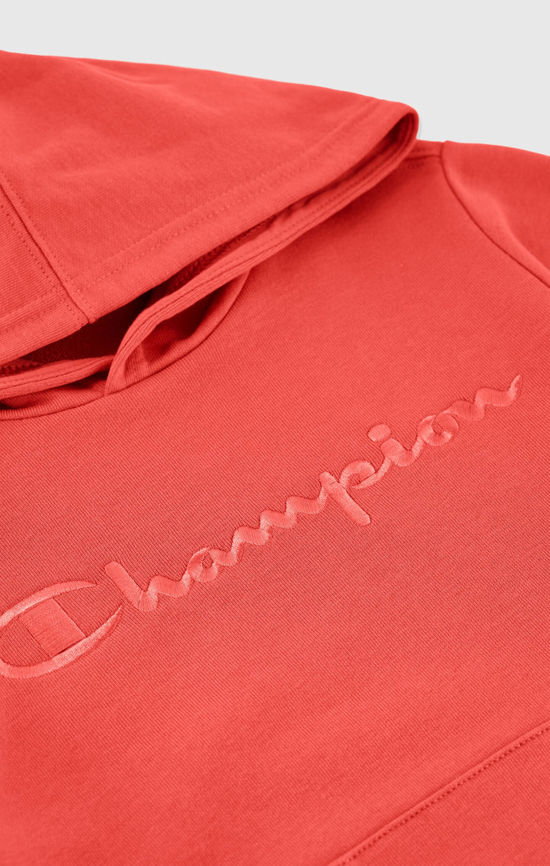 Ultraleichter French Terry Kapuzenpullover mit Ton-in-Ton Logo Jungen