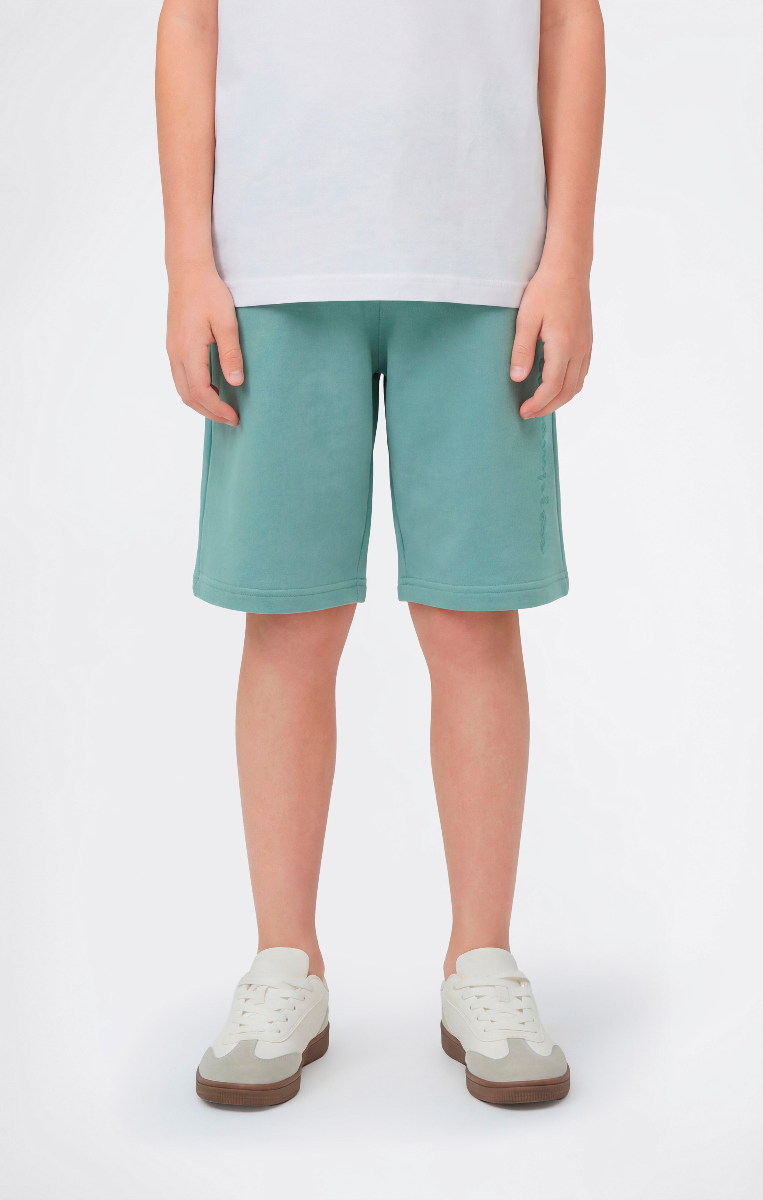 Bermuda Enfant avec Maxi Logo Brodé Icons
