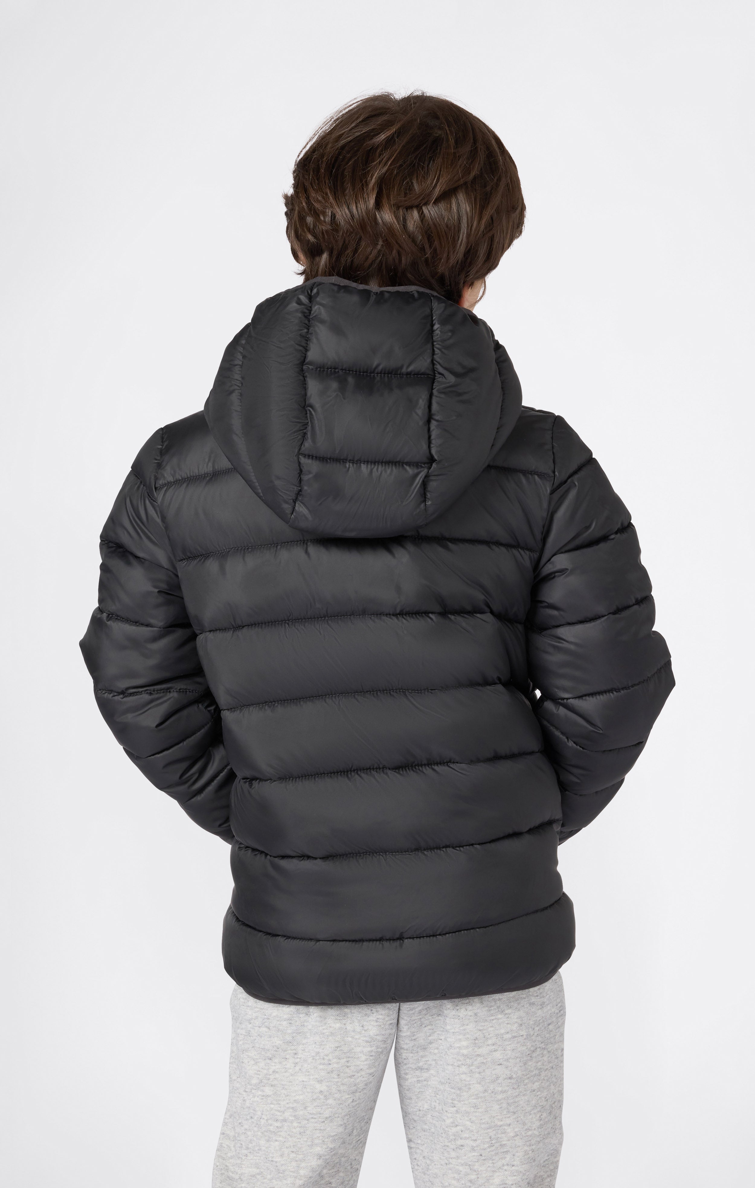 Giacca imbottita con cappuccio da bambini