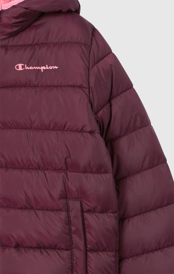 Gepolsterte Jacke mit Kapuze für Kinder