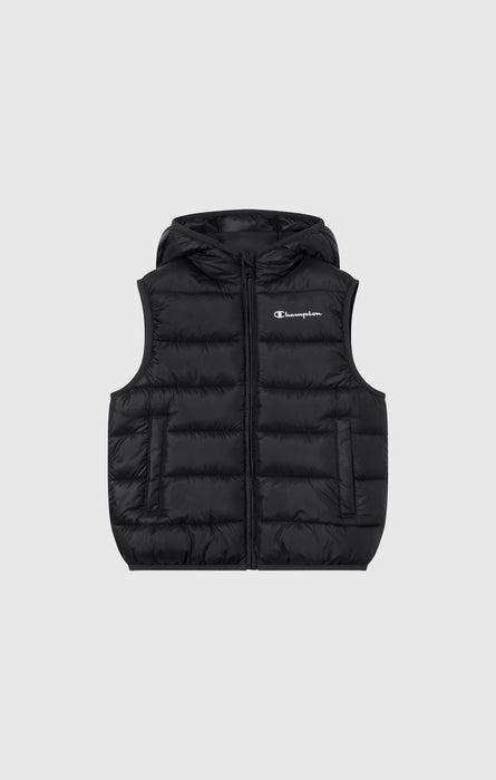Padded Hooded Vest with Full Zip for Kids