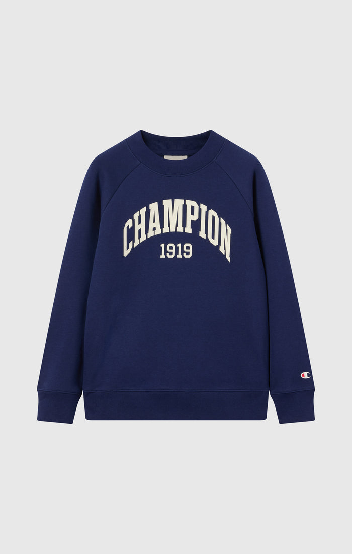 Rundhals-Sweatshirt Für Jungen Mit Angerautem Innenmaterial