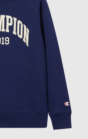 Rundhals-Sweatshirt Für Jungen Mit Angerautem Innenmaterial