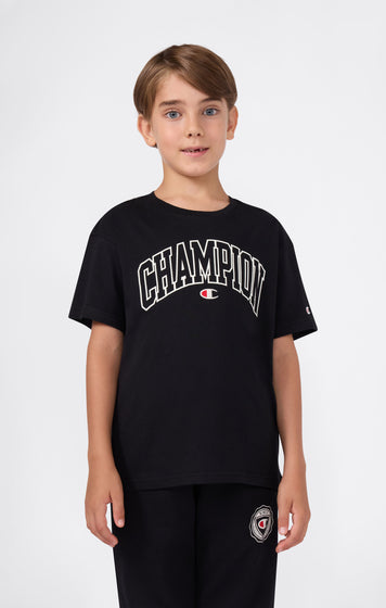 T-Shirt Mit College-Logo Für Jungen