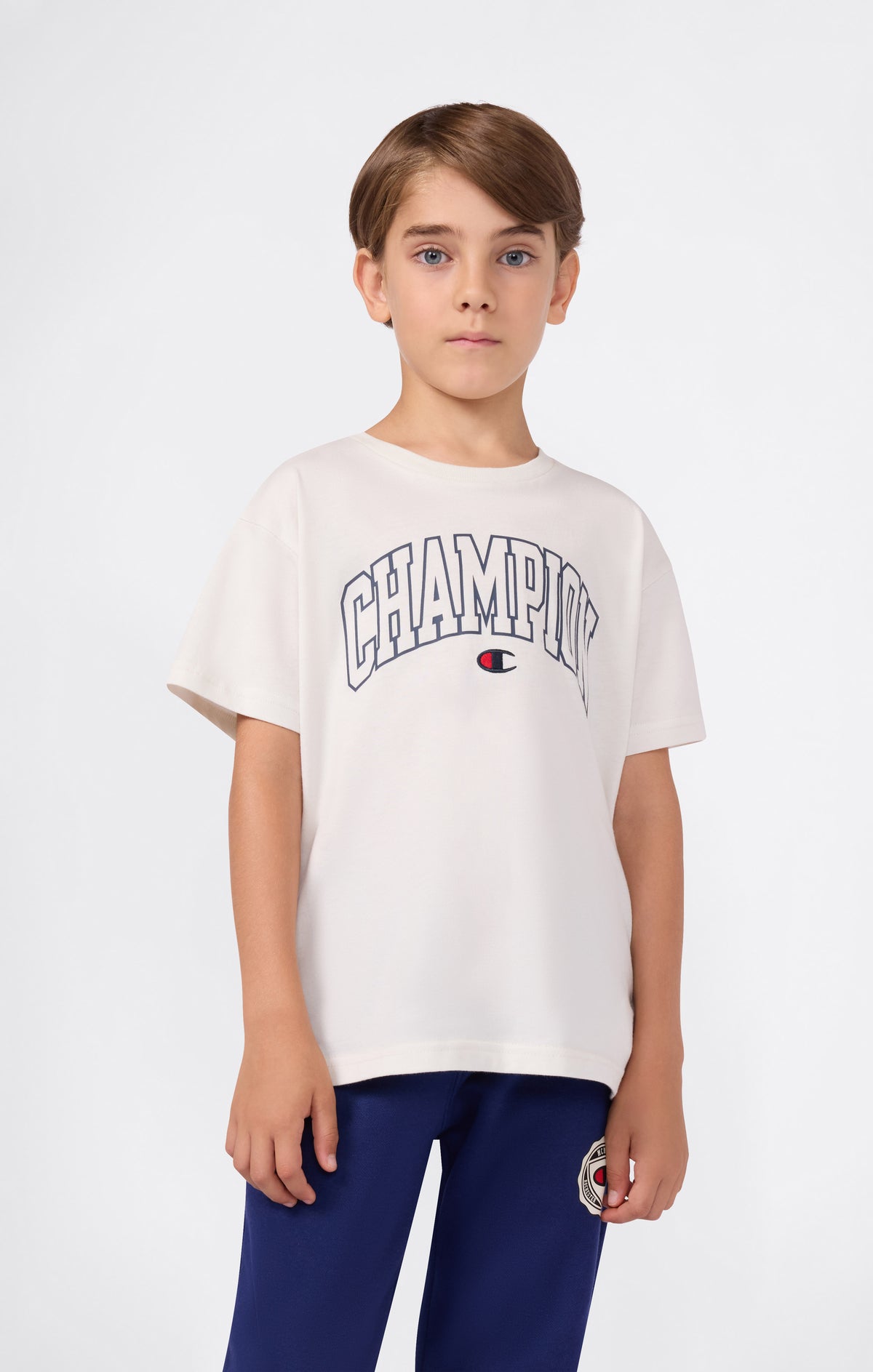 T-Shirt Mit College-Logo Für Jungen