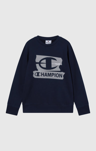 Felpa Girocollo Con Grafica e Interno Felpato Da Bambino