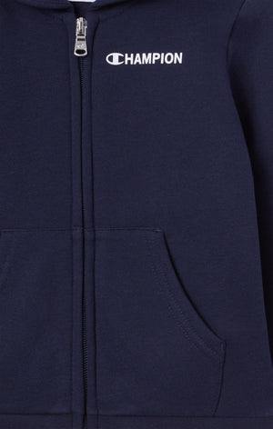 Tuta Con Cappuccio Con Zip Intera Interno Felpato Da Neonato
