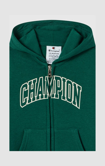 Survêtement À Capuche Zippé Intégral À Intérieur Gratté Avec Grand Logo pour Bébé