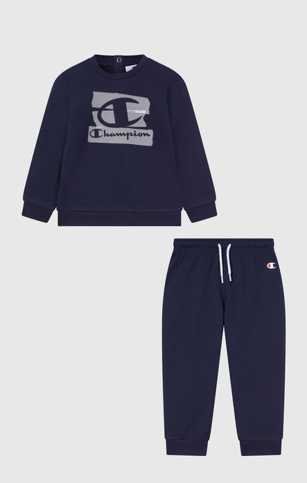 Baby Crewneck Fleece  Sweatsuit with Graphic