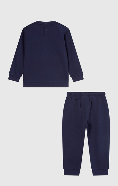 Baby Crewneck Fleece  Sweatsuit with Graphic