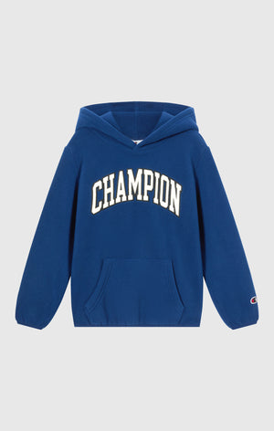 Felpa con Cappuccio in Polar Fleece da Bambino con Logo Script