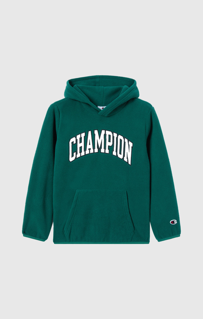 Jungen Kapuzenpullover aus Polar Fleece mit Script-Logo
