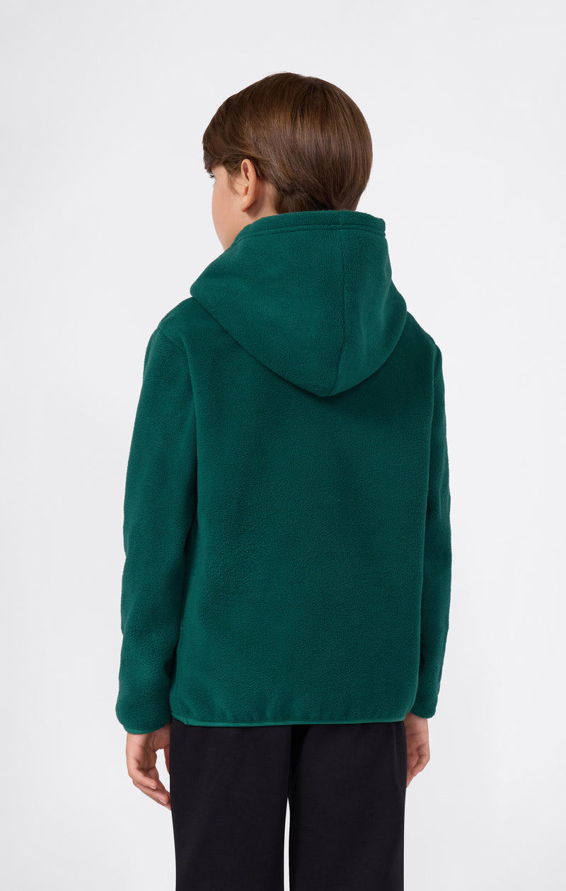 Jungen Kapuzenpullover aus Polar Fleece mit Script-Logo