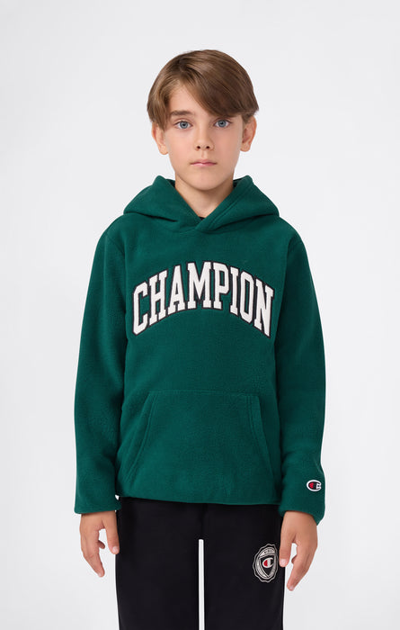 Boys' Fleece Polar Hoodie Script Logo