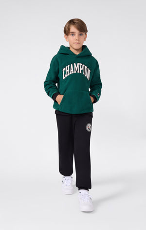 Jungen Kapuzenpullover aus Polar Fleece mit Script-Logo