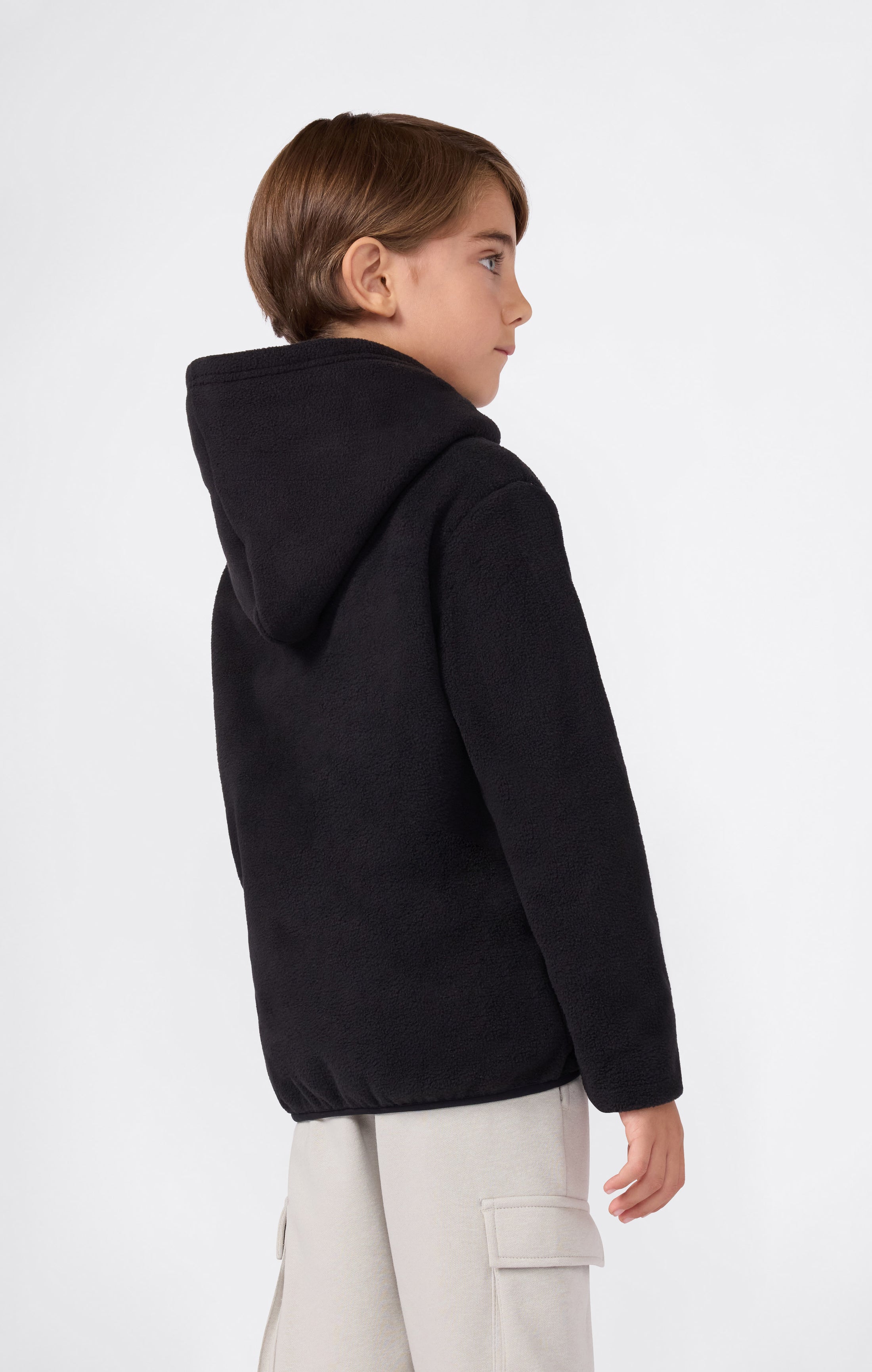 Boys' Fleece Polar Hoodie Script Logo