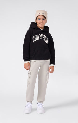 Boys' Fleece Polar Hoodie Script Logo