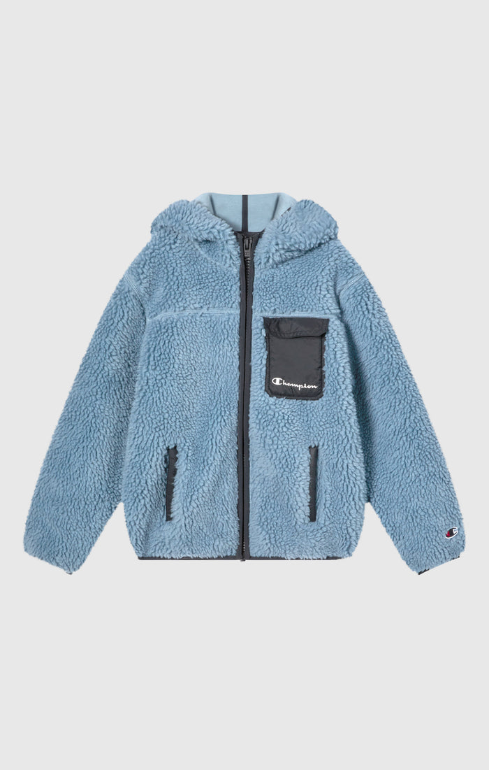 Sweat à capuche zippé intégral en Polar Teddy pour Enfant
