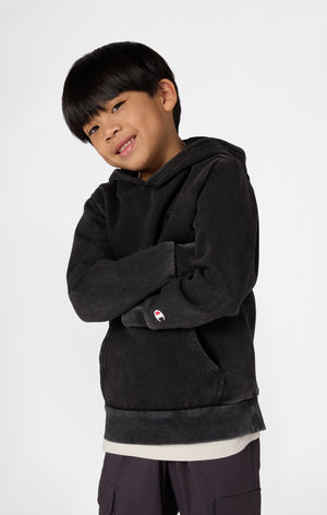 Kapuzenpullover Mit Washed-Look Und Angerautem Innenmaterial Icons Jungen