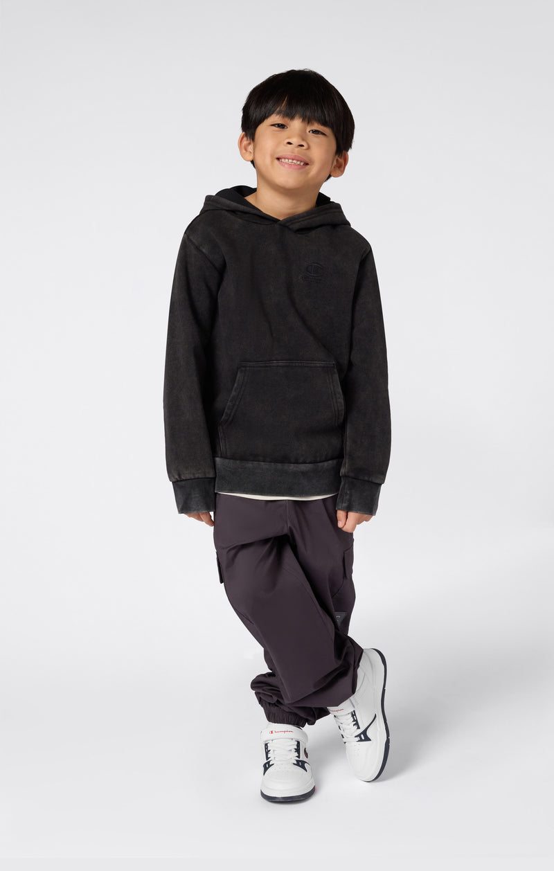 Kapuzenpullover Mit Washed-Look Und Angerautem Innenmaterial Icons Jungen