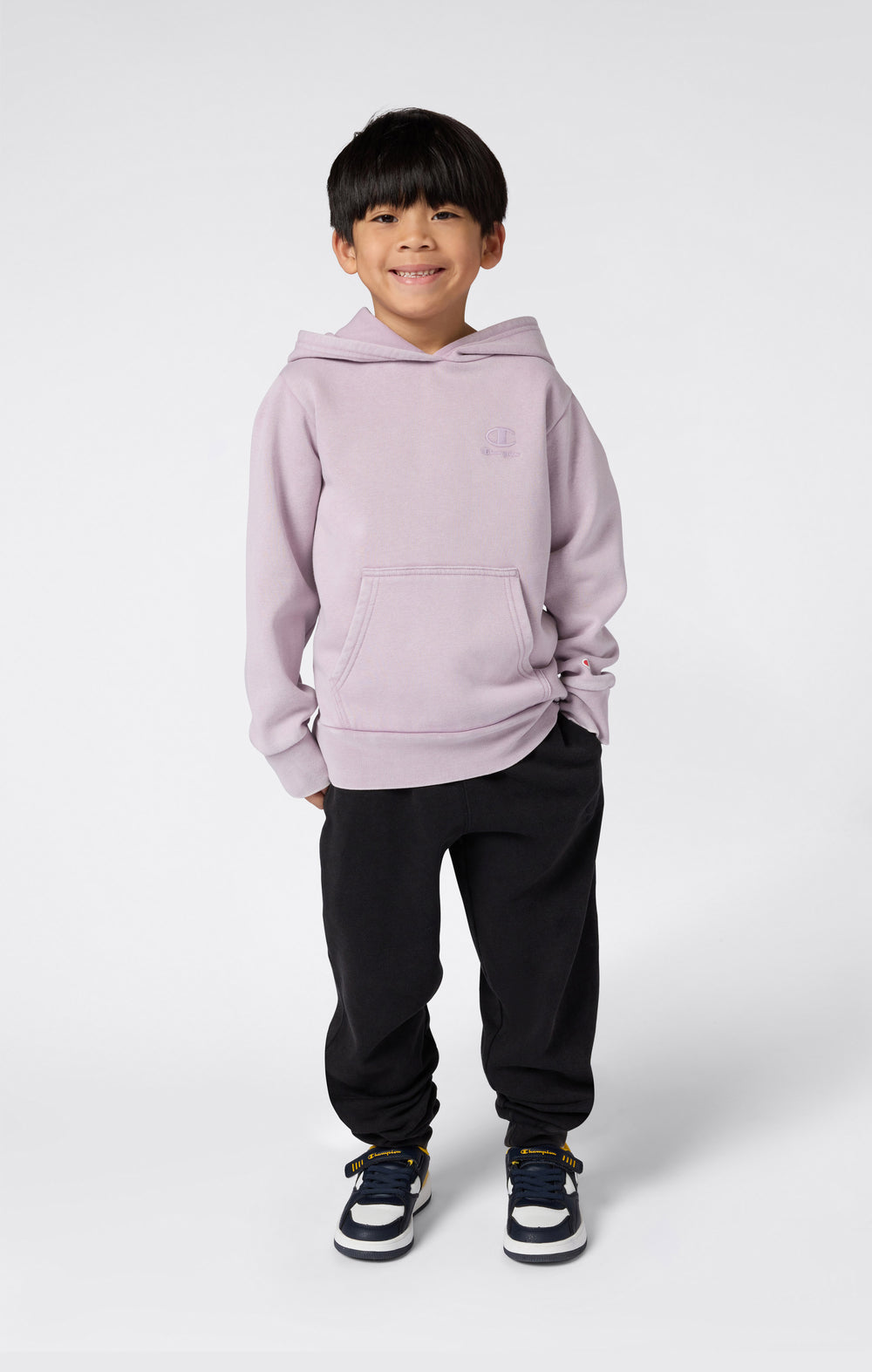 Kapuzenpullover Mit Washed-Look Und Angerautem Innenmaterial Icons Jungen