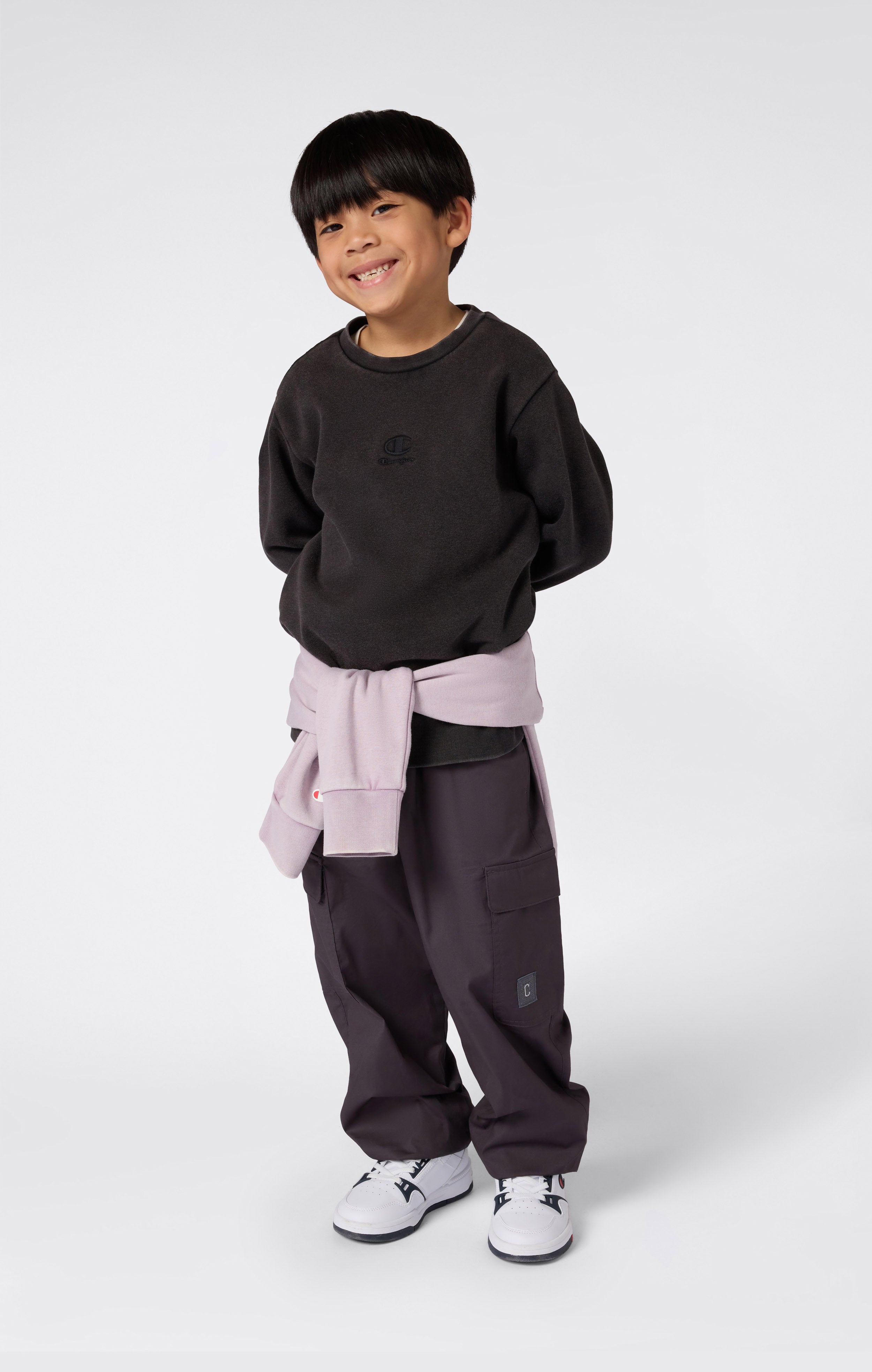 Boys’ Washed Fleece Crewneck Sweatshirt Icons