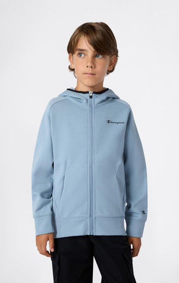 Jungen Kapuzenjacke Mit Reißverschluss Aus X Pro Interlock C-Tech