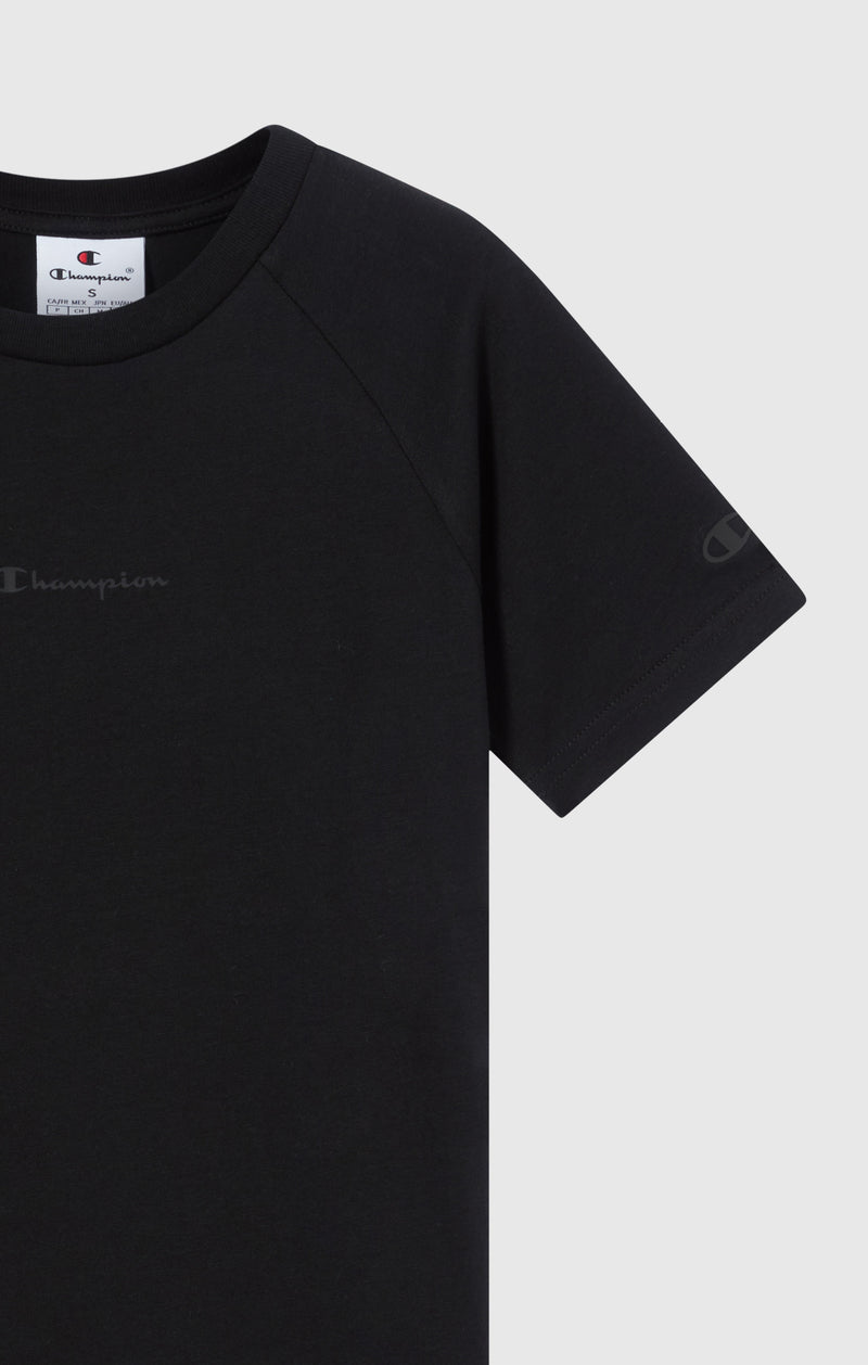 T-shirt Girocollo In Jersey Di Cotone Leggero Bambino C-Tech