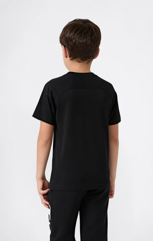 T-shirt Girocollo In Jersey Di Cotone Leggero Bambino C-Tech