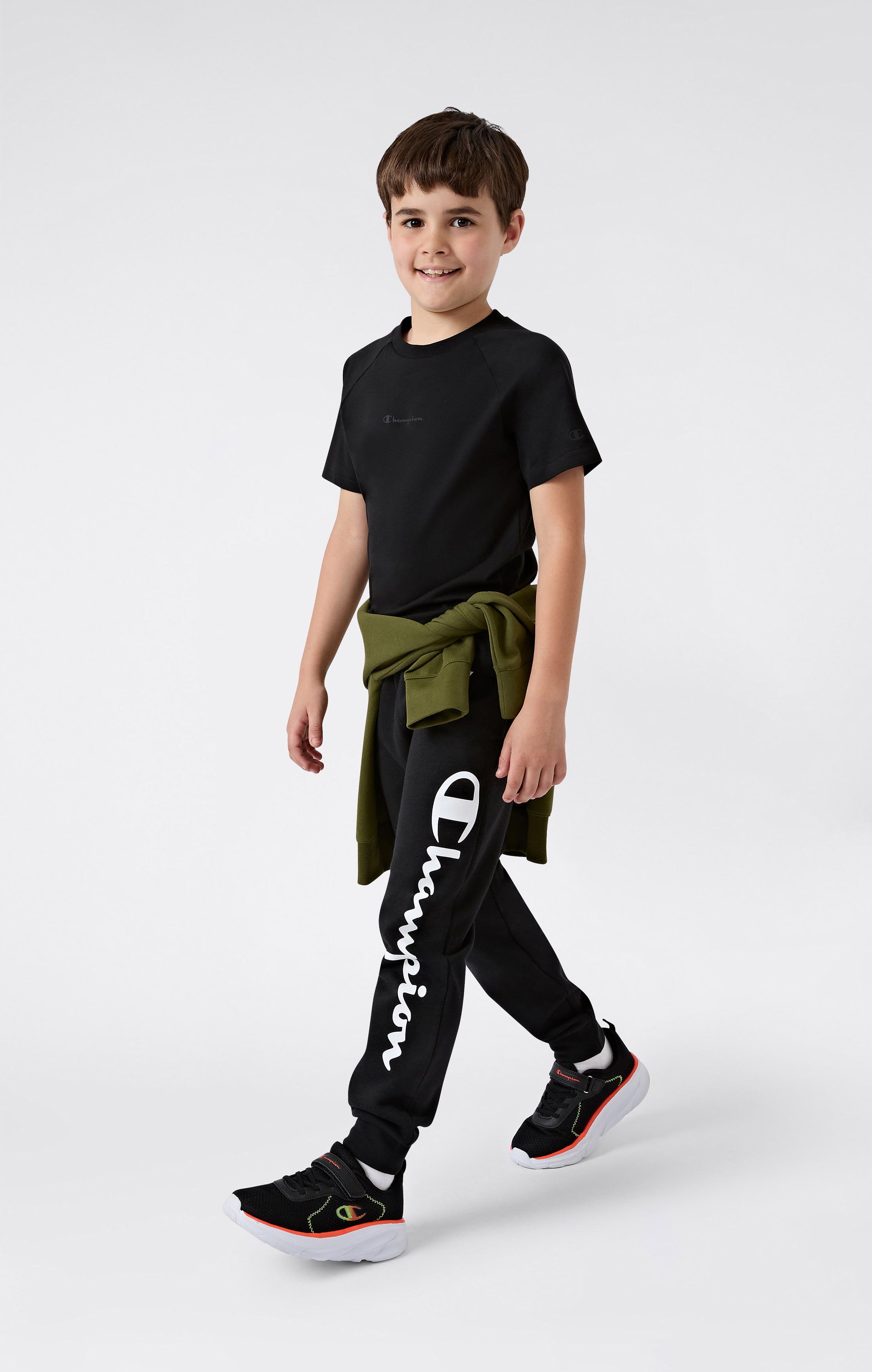 T-shirt Girocollo In Jersey Di Cotone Leggero Bambino C-Tech
