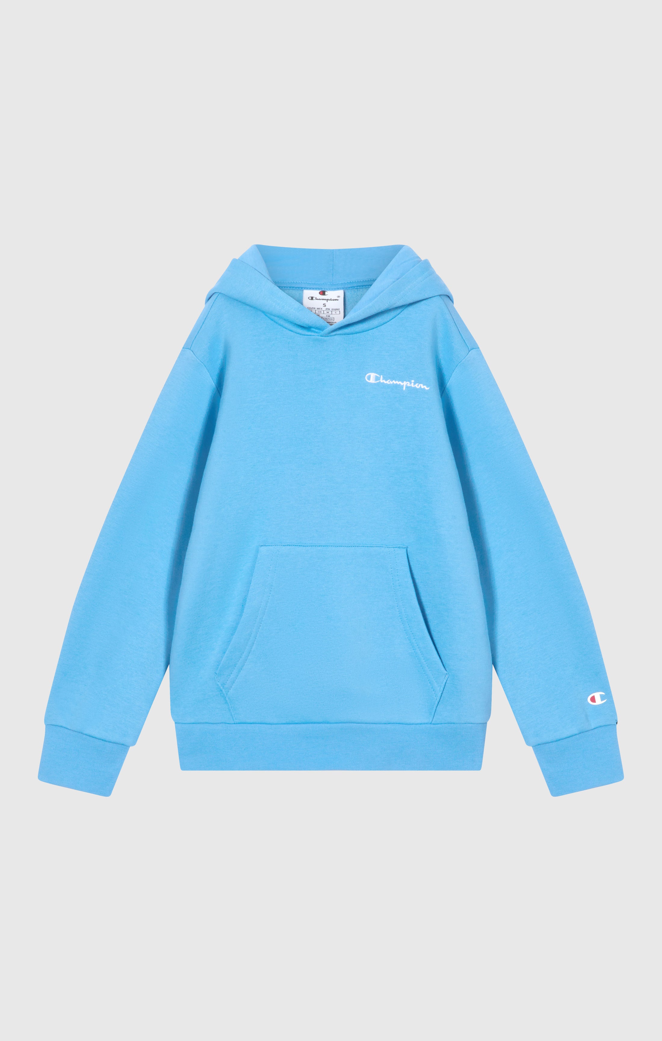 Boys’ Fleece Hoodie with Small Embroidered Logo Icons