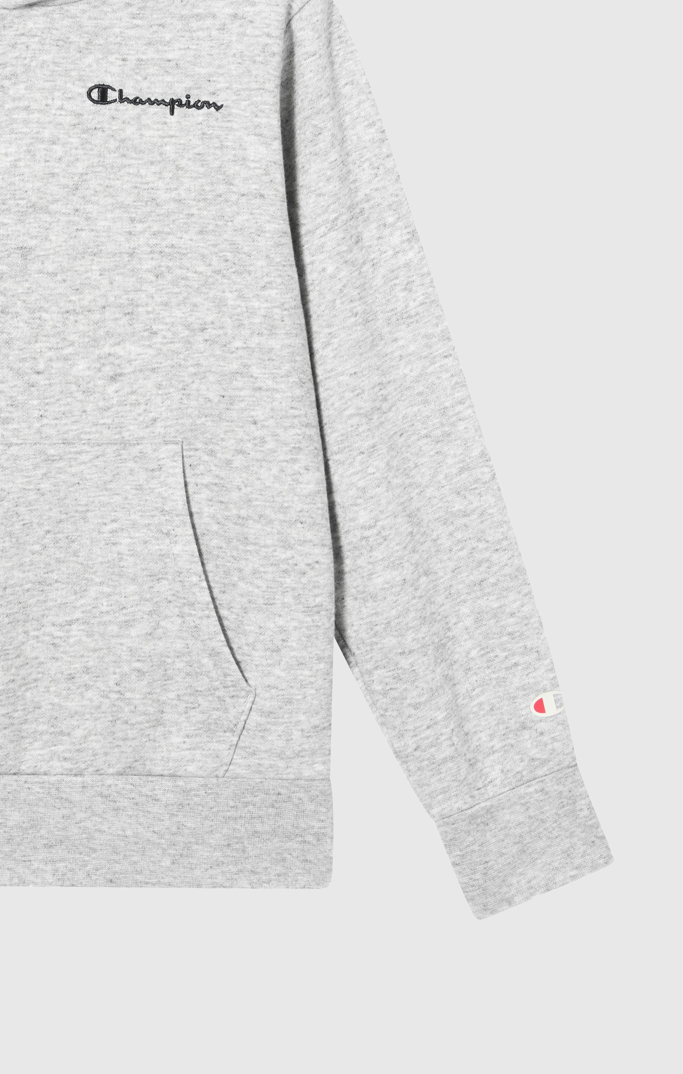 Boys’ Fleece Hoodie with Small Embroidered Logo Icons