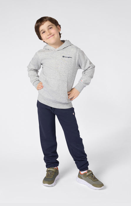 Boys’ Fleece Hoodie with Small Embroidered Logo Icons
