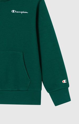 Boys’ Fleece Hoodie with Small Embroidered Logo Icons