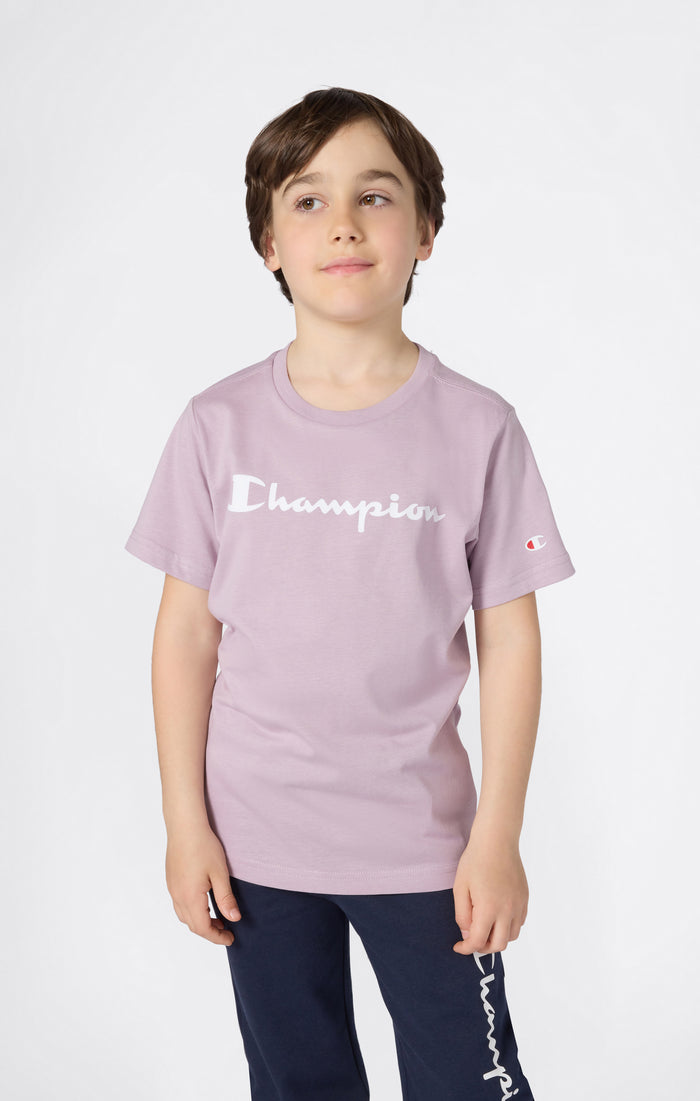 T-Shirt Da Bambino Con Logo Script