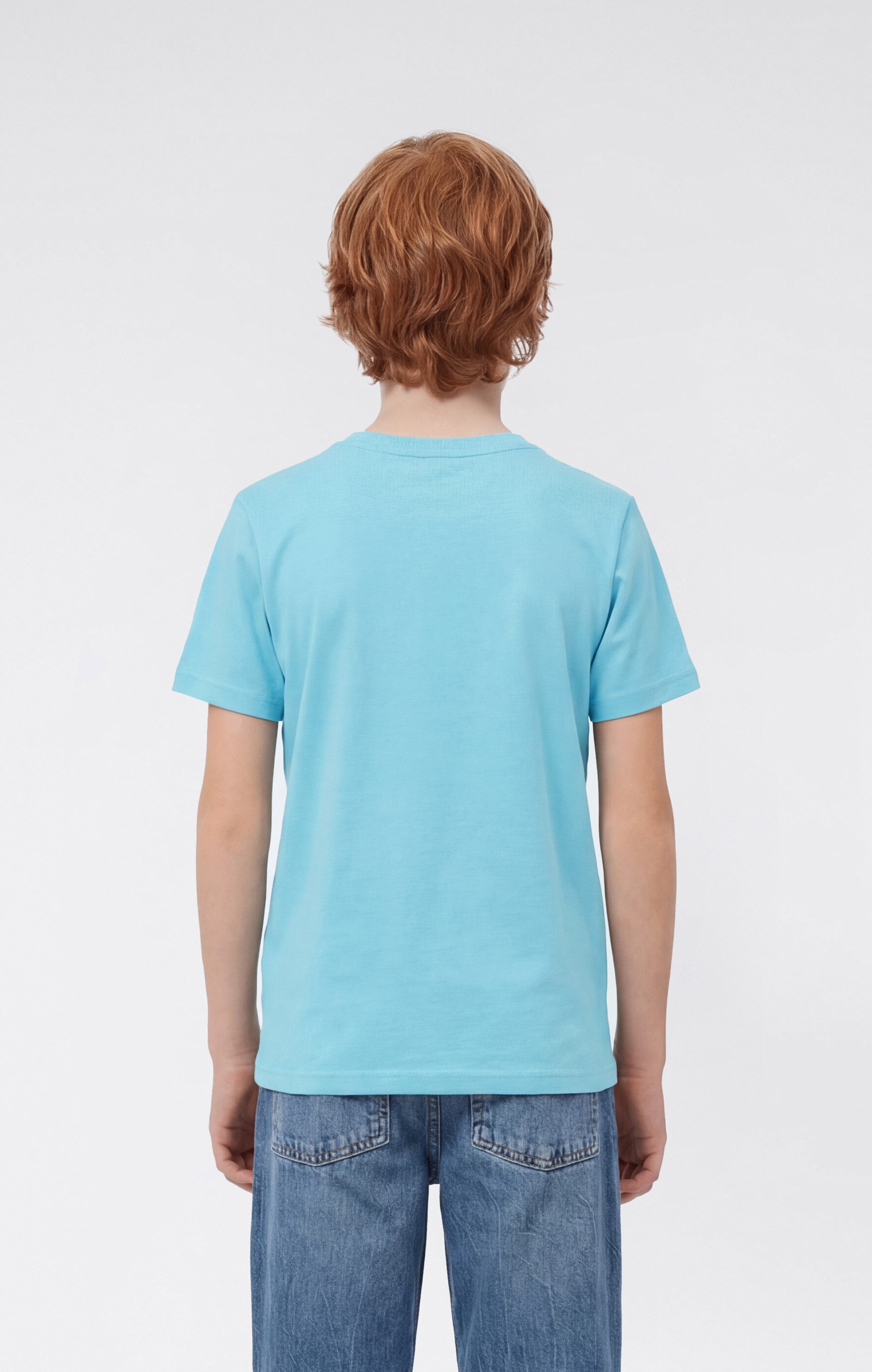 Boys’ Crewneck Small Script Logo T-Shirt Icons