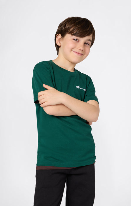 Boys’ Crewneck Small Script Logo T-Shirt Icons