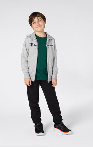 T-shirt Girocollo Bambino Con Piccolo Logo Script Ricamato Icons