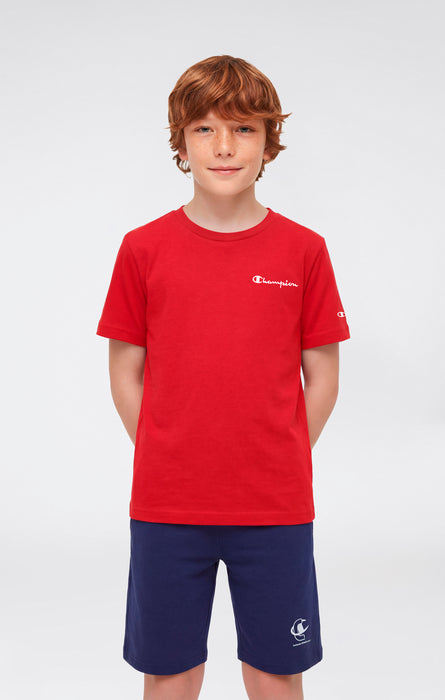 Boys’ Crewneck Small Script Logo T-Shirt Icons